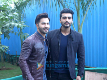 Varun Dhawan & Arjun Kapoor on the sets of 'Yaaron Ki Baraat'