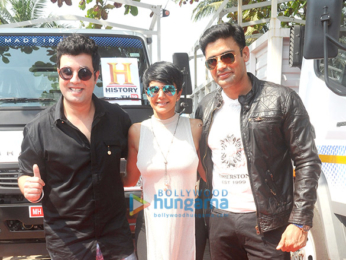 Varun Sharma, Mandira Bedi and Sangram Singh grace History channel's event for the show Ice Road Truckers
