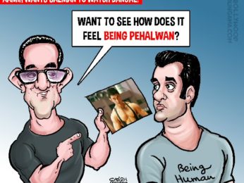 Bollywood Toons: Aamir Khan wants to show Dangal to Salman Khan!