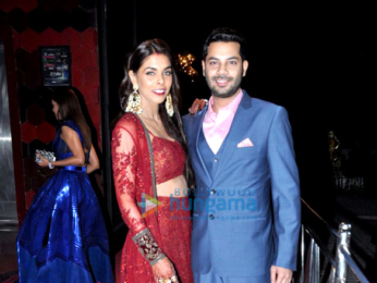 Abhishek Bachchan, Aishwarya Rai Bachchan, Esha Gupta, Huma Qureshi grace stylist Aastha Sharma's Wedding ceremony