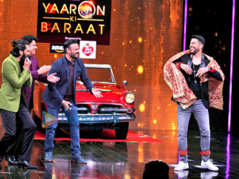 Aftab Shivdasani & Vivek Oberoi on the sets of 'Yaaron Ki Baraat'