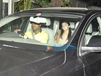 Alia Bhatt snapped leaving Sidharth Malhotra's house post dinner