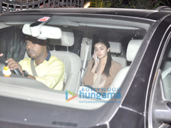 Alia Bhatt snapped leaving Sidharth Malhotra's house post dinner