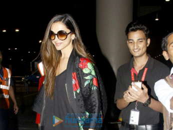 Deepika Padukone returns from MTV event in Rotterdam