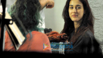 Disha Patani snapped at a salon in Bandra