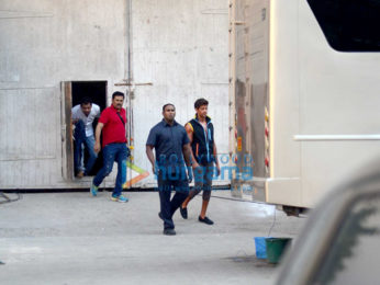 Hrithik Roshan snapped at an ad shoot in Mumbai