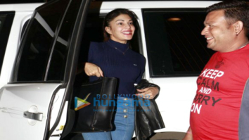Jacqueline Fernandez and Sunny Leone snapped at the airport