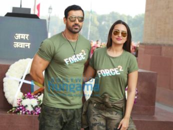 John Abraham & Sonakshi Sinha visit Amar Jawan Jyoti in Delhi to pay tribute to martyrs