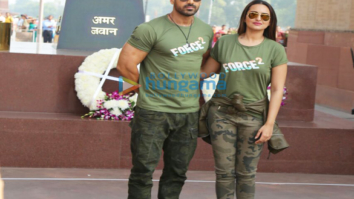 John Abraham & Sonakshi Sinha visit Amar Jawan Jyoti in Delhi to pay tribute to martyrs