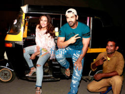 John Abraham and Sonakshi Sinha snapped promoting their film ‘Force 2’