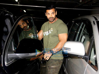 John Abraham and Sonakshi Sinha snapped at the Mumbai airport