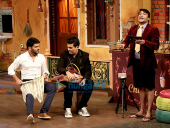 Karan Johar on the sets of The Kapil Sharma Show