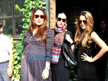 Kareena Kapoor Khan, Karisma Kapoor & Amrita Arora snapped post lunch at Pali Village Cafe