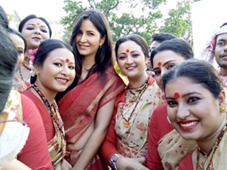 Check out: Katrina Kaif in a saree on the sets of Jagga Jasoos