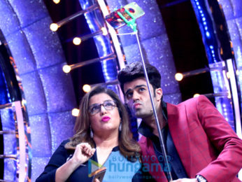 Jacqueline Fernandez, Farah Khan, Manish Paul & Karan Johar snapped on the sets of Jhalak Dikhhla Jaa