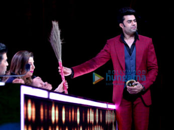 Jacqueline Fernandez, Farah Khan, Manish Paul & Karan Johar snapped on the sets of Jhalak Dikhhla Jaa