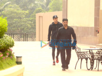 Ranbir Kapoor snapped post gym session at Taj Lands End