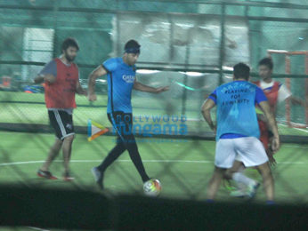 Ranbir Kapoor snapped during football practice