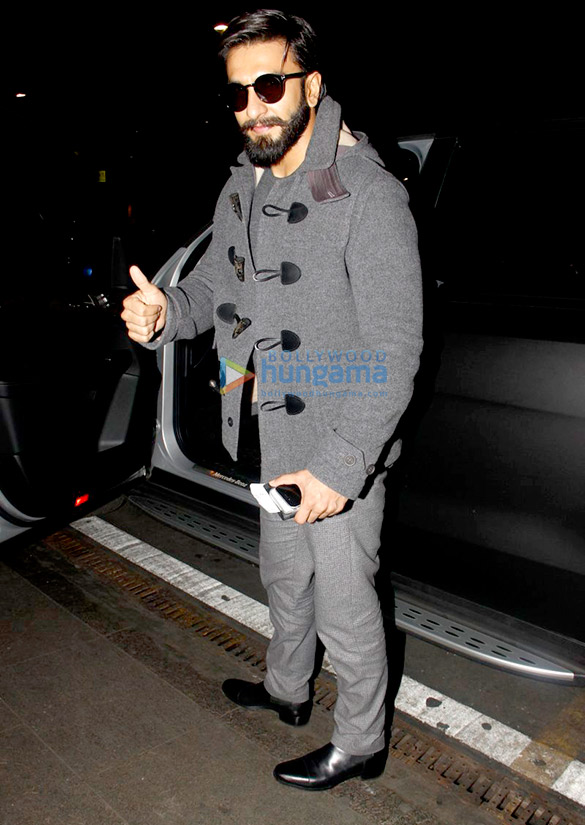 Ranveer Singh snapped as he returns from London