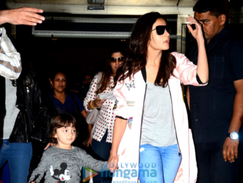 Shah Rukh Khan, Alia Bhatt & AbRam Khan return from Delhi post ‘Dear Zindagi’ promotions