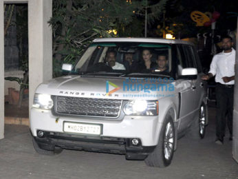 Salman Khan, Lulia Vantur, Saif Ali Khan and Kareena Kapoor Khan snapped post party at Amrita Arora's house