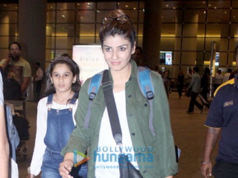 Salman Khan & Raveena Tandon snapped at the airport