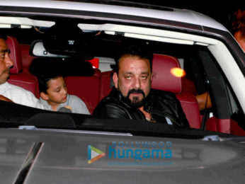 Sanjay Dutt and Manyata Dutt snapped with kids post dinner at Yuatchaa