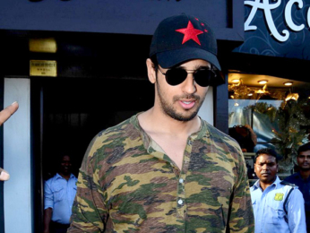 Sidharth Malhotra, Alia Bhatt & Karan Johar snapped post lunch at 'Bastian'