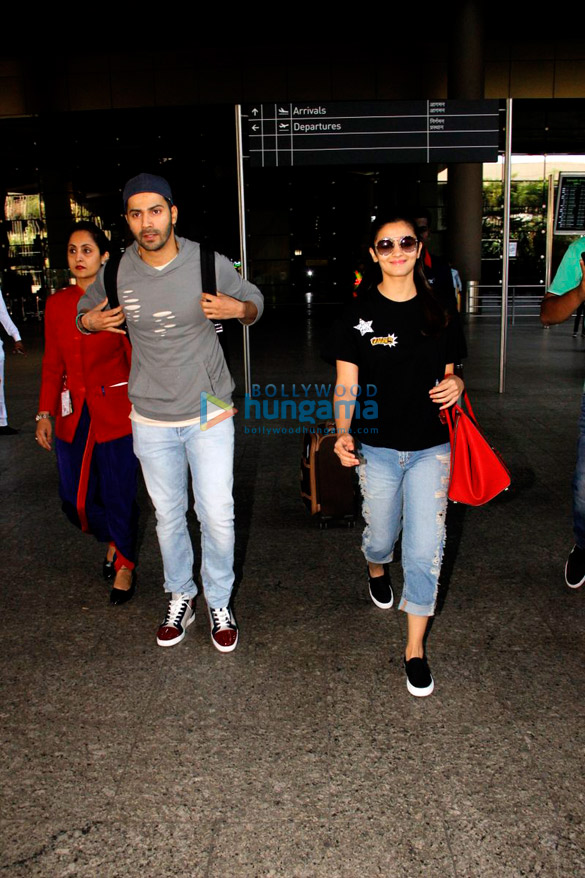 Varun Dhawan & Alia Bhatt return from Singapore schedule of ‘Badrinath Ki Dulhania’