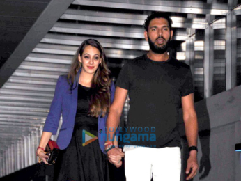 Yuvraj Singh & Hazel Keech snapped post dinner at Hakassan