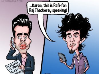 Bollywood Toons: Karan Johar vs Sonu Nigam over Mohd Rafi