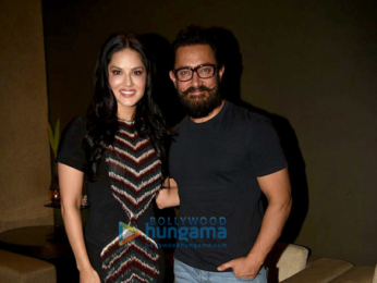 Aamir Khan and Sunny Leone snapped at Lightbox