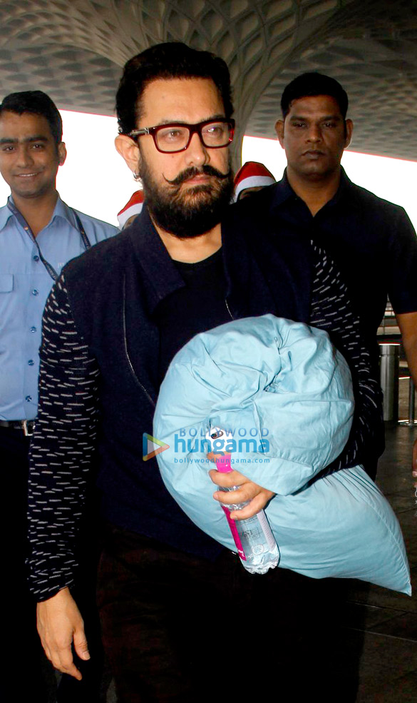aamir khan and the cast leave for delhi to promote dangal 1