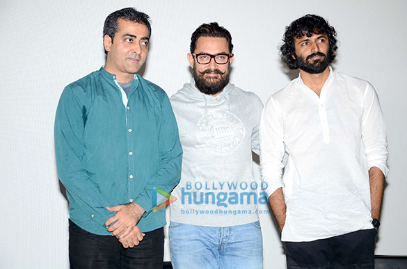 aamir khan at the first look launch of secret superstar 1
