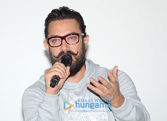 aamir khan at the first look launch of secret superstar 4