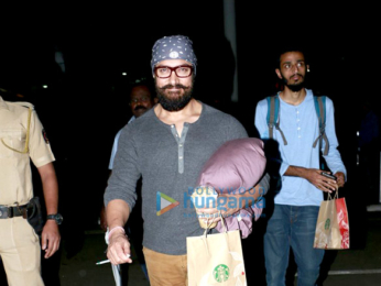 Aamir Khan returns from Lucknow after promoting 'Dangal'