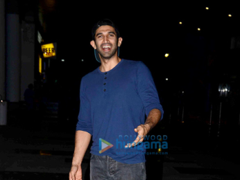 Aditya Roy Kapur snapped with friends post a movie