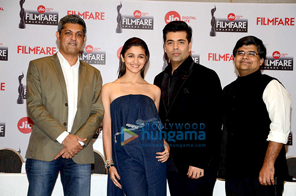 Alia Bhatt and Karan Johar grace the announcement of ’62nd Jio Filmfare Awards 2016′