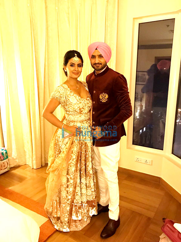 Geeta Basra and Harbajan Singh attends Yuvraj Singh and Hazel Keech’s reception in Delhi