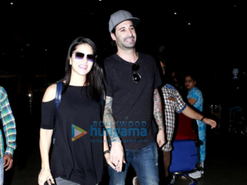Hrithik Roshan, Sunny Leone and Jackky Bhagnani snapped at the airport