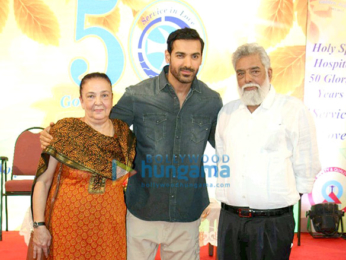John Abraham graces the Holy Spirit Hospital golden jubilee celebrations