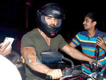 John Abraham snapped biking in bandra