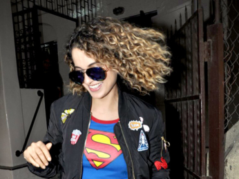 Kangna Ranaut snapped post dubbing at a studio in Bandra