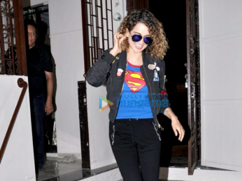Kangna Ranaut snapped post dubbing at a studio in Bandra
