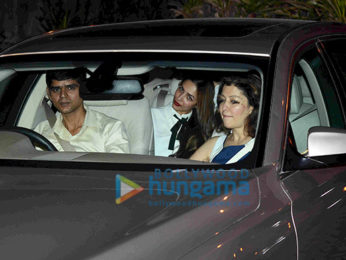 Kareena Kapoor Khan, Malaika Arora Khan and Aditi Gowitrikar snapped post dinner