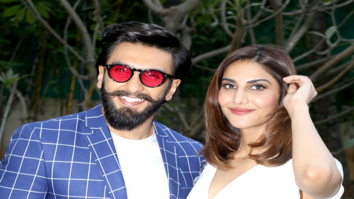 Ranveer Singh and Vaani Kapoor promote their film Befikre at Yashraj Studio