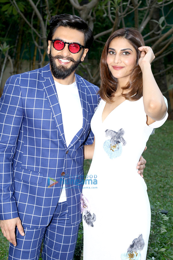 Ranveer Singh and Vaani Kapoor promote their film Befikre at Yashraj Studio