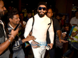 Ranveer Singh returns after shooting for an ad