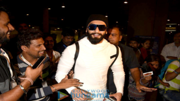 Ranveer Singh returns after shooting for an ad
