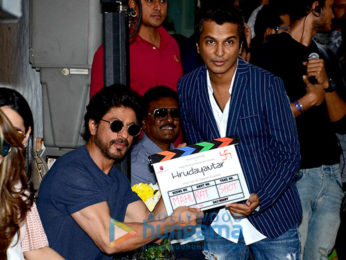 Shah Rukh Khan gives mahurat clap for Vikram Phadnis's Marathi movie 'Hrudayantar'